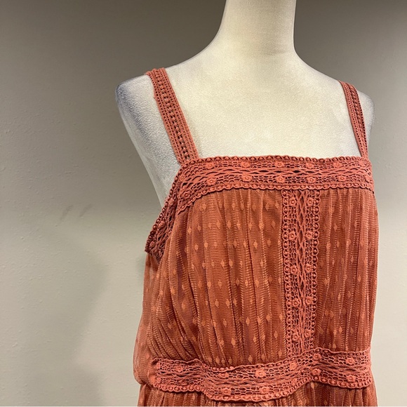 Clarance!!! Maurice’s Rust Orange Sleeveless plus size Dress - Picture 3 of 14